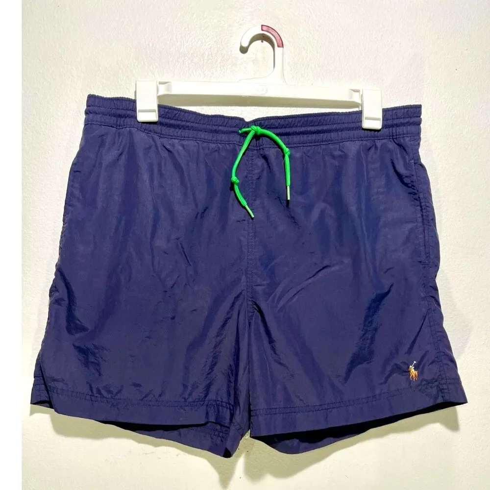 Polo by Ralph Lauren short summer swimwear beach trunk blue men L